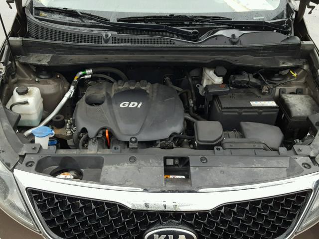 KNDPB3AC9F7697834 - 2015 KIA SPORTAGE L BROWN photo 7