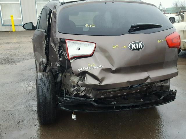 KNDPB3AC9F7697834 - 2015 KIA SPORTAGE L BROWN photo 9