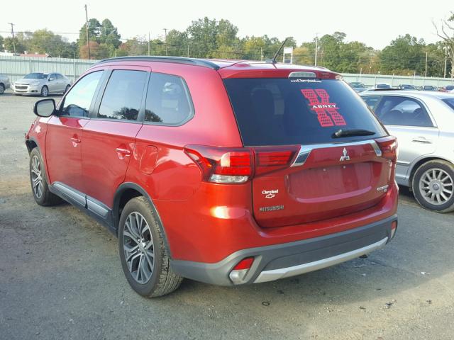 JA4AD3A34GZ037572 - 2016 MITSUBISHI OUTLANDER RED photo 3