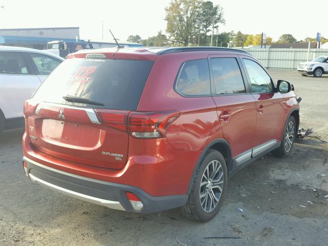 JA4AD3A34GZ037572 - 2016 MITSUBISHI OUTLANDER RED photo 4