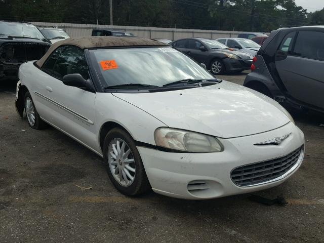 1C3EL45U51N635403 - 2001 CHRYSLER SEBRING LX WHITE photo 1