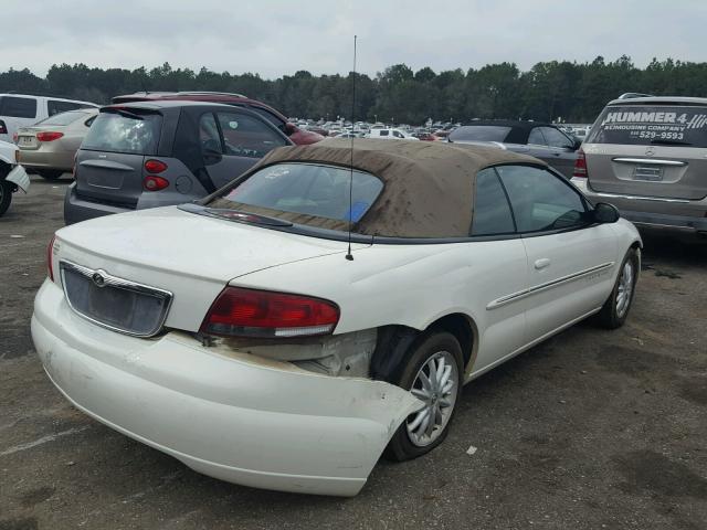 1C3EL45U51N635403 - 2001 CHRYSLER SEBRING LX WHITE photo 4