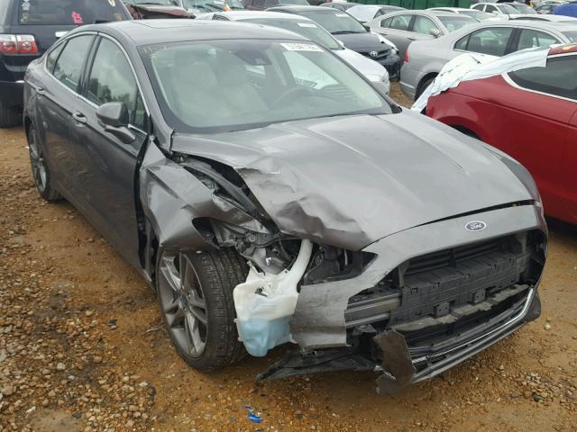 3FA6P0K90ER291291 - 2014 FORD FUSION TIT GRAY photo 1