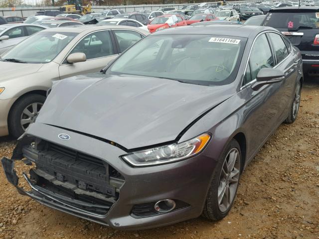 3FA6P0K90ER291291 - 2014 FORD FUSION TIT GRAY photo 2