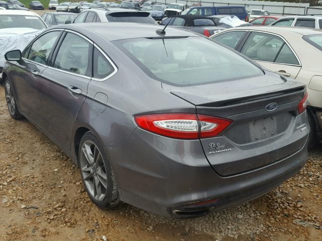 3FA6P0K90ER291291 - 2014 FORD FUSION TIT GRAY photo 3