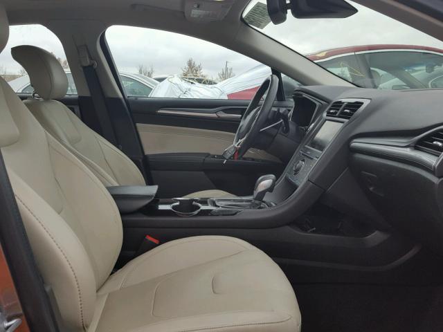 3FA6P0K90ER291291 - 2014 FORD FUSION TIT GRAY photo 5