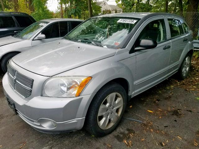 1B3HB48B97D555155 - 2007 DODGE CALIBER SX SILVER photo 2