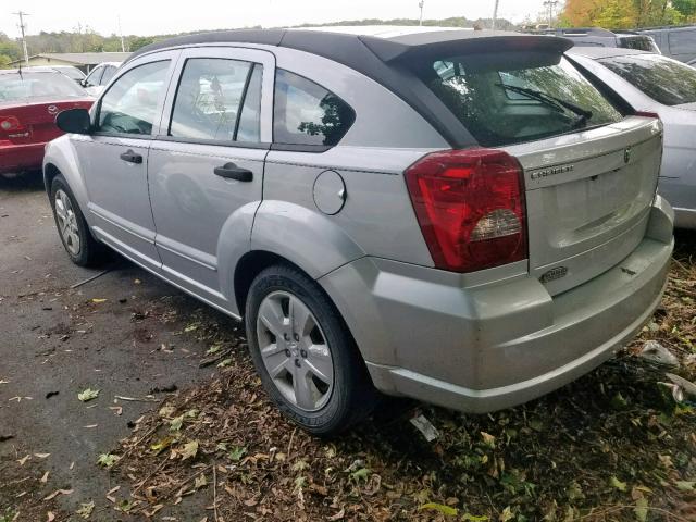 1B3HB48B97D555155 - 2007 DODGE CALIBER SX SILVER photo 3