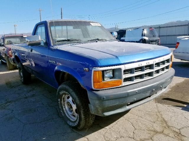 1B7GG26XXRS509282 - 1994 DODGE DAKOTA BLUE photo 1