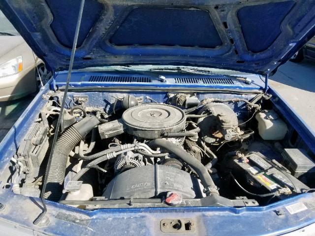 1B7GG26XXRS509282 - 1994 DODGE DAKOTA BLUE photo 7