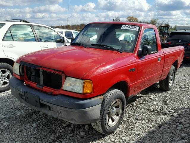 1FTYR10U04PA23440 - 2004 FORD RANGER RED photo 2