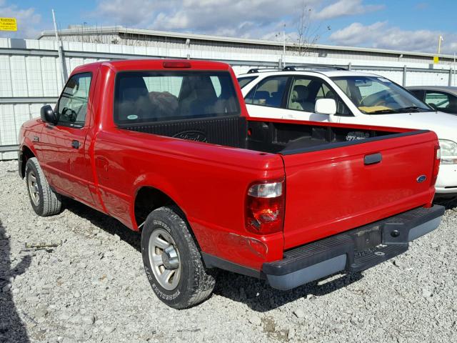 1FTYR10U04PA23440 - 2004 FORD RANGER RED photo 3