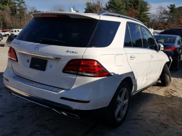 4JGDA5HB4GA801452 - 2016 MERCEDES-BENZ GLE 350 4M WHITE photo 4