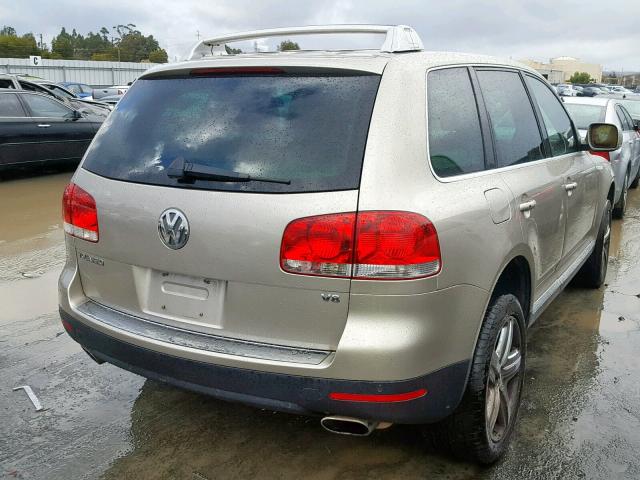 WVGCM77L74D082569 - 2004 VOLKSWAGEN TOUAREG 4. TAN photo 4