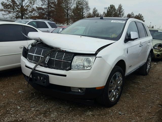 2LMDJ8JC4ABJ21491 - 2010 LINCOLN MKX WHITE photo 2