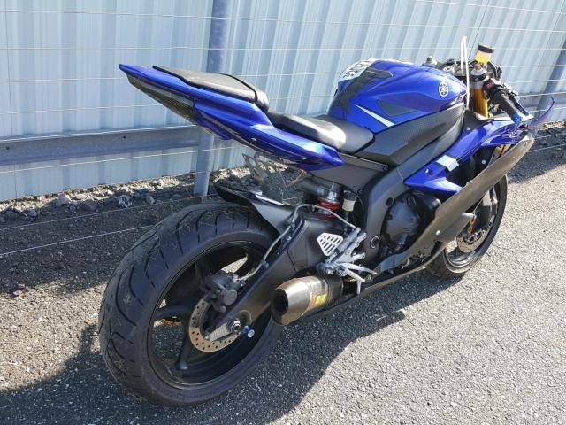 JYARJ12EX6A007071 - 2006 YAMAHA YZFR6 L BLUE photo 4