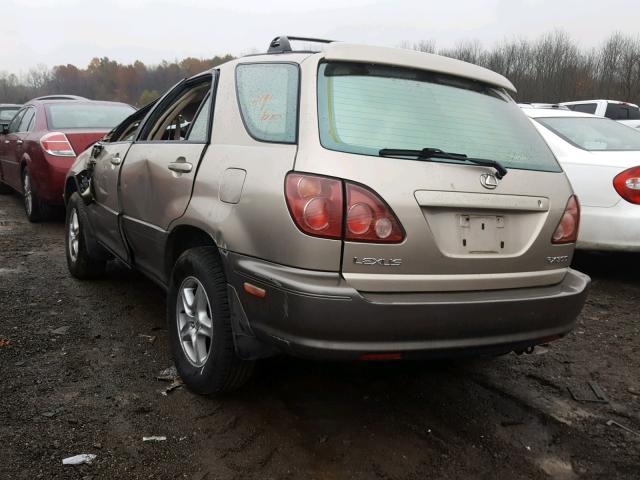 JT6HF10U7X0090355 - 1999 LEXUS RX 300 GOLD photo 3