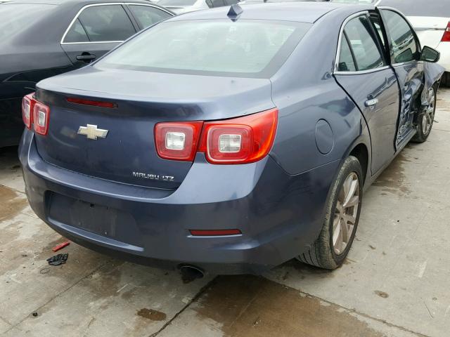 1G11H5SAXDF311558 - 2013 CHEVROLET MALIBU LTZ BLUE photo 4