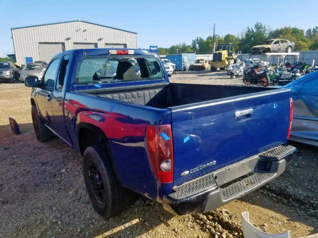 1GCKTBD9XA8141827 - 2010 CHEVROLET COLORADO BLUE photo 3