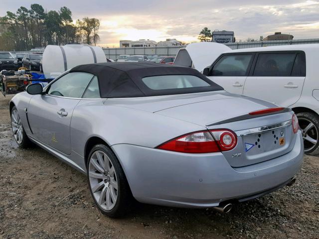 SAJDA44B175B02054 - 2007 JAGUAR XK SILVER photo 3