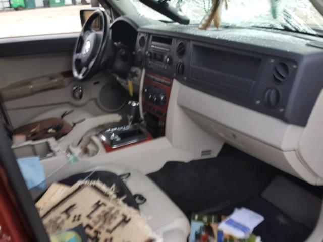 1J8HG58217C608175 - 2007 JEEP COMMANDER MAROON photo 5