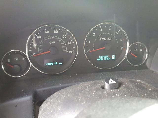 1J8HG58217C608175 - 2007 JEEP COMMANDER MAROON photo 8