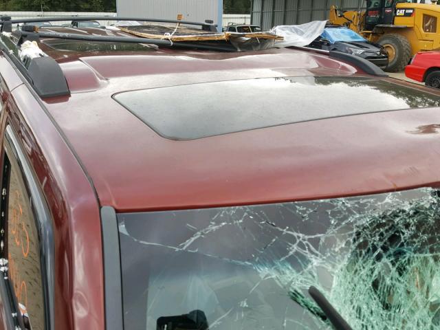 1J8HG58217C608175 - 2007 JEEP COMMANDER MAROON photo 9