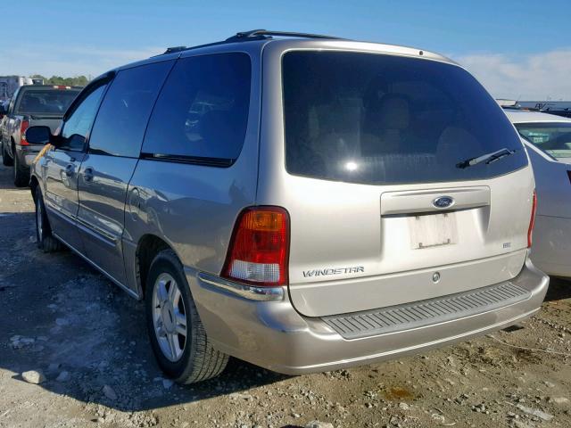 2FMZA52462BA81729 - 2002 FORD WINDSTAR S BEIGE photo 3