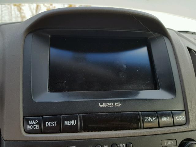 JTJHF10U730301330 - 2003 LEXUS RX 300 SILVER photo 9