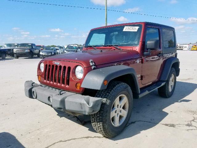 1J4AA2D11AL106063 - 2010 JEEP WRANGLER S RED photo 2