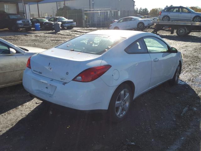 1G2ZH17N294122828 - 2009 PONTIAC G6 GT WHITE photo 4