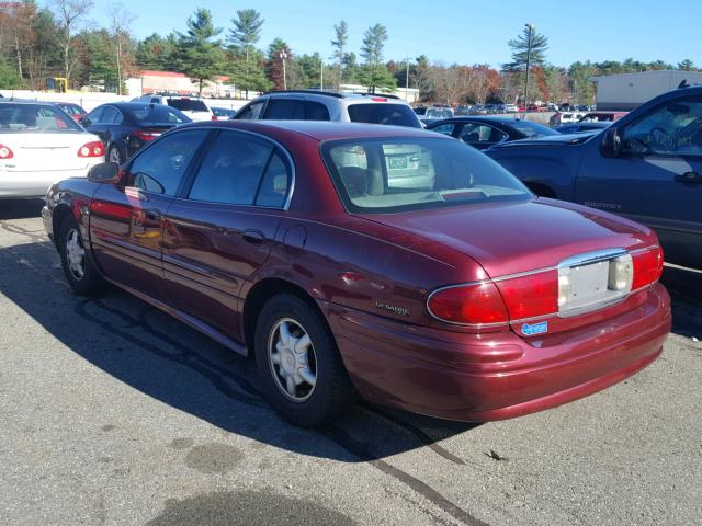 1G4HP54K414168348 - 2001 BUICK LESABRE CU MAROON photo 3