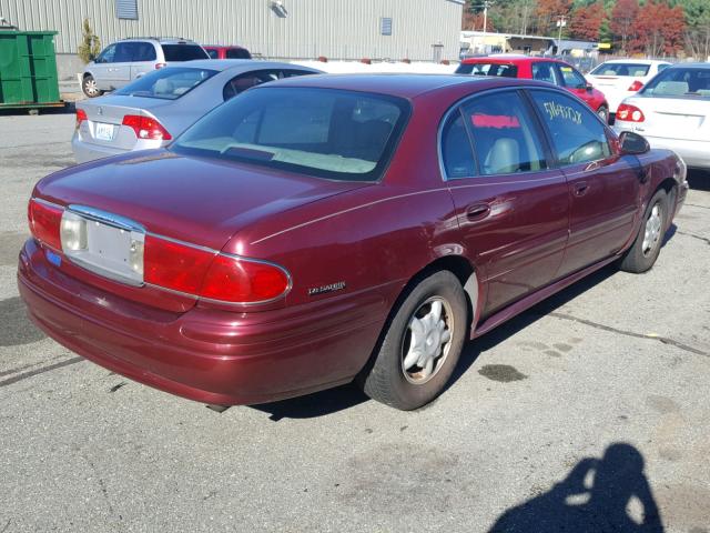 1G4HP54K414168348 - 2001 BUICK LESABRE CU MAROON photo 4