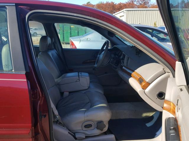 1G4HP54K414168348 - 2001 BUICK LESABRE CU MAROON photo 5