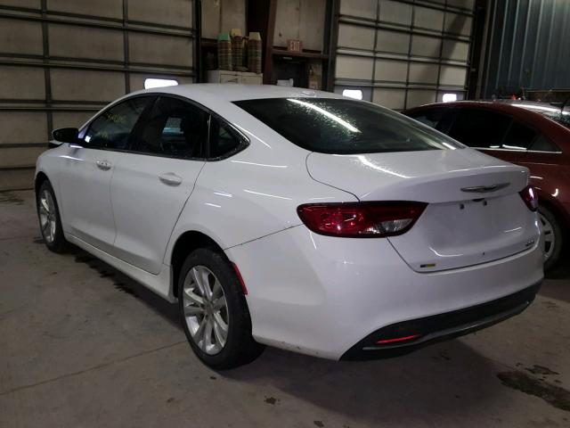 1C3CCCAB9FN743357 - 2015 CHRYSLER 200 LIMITE WHITE photo 3