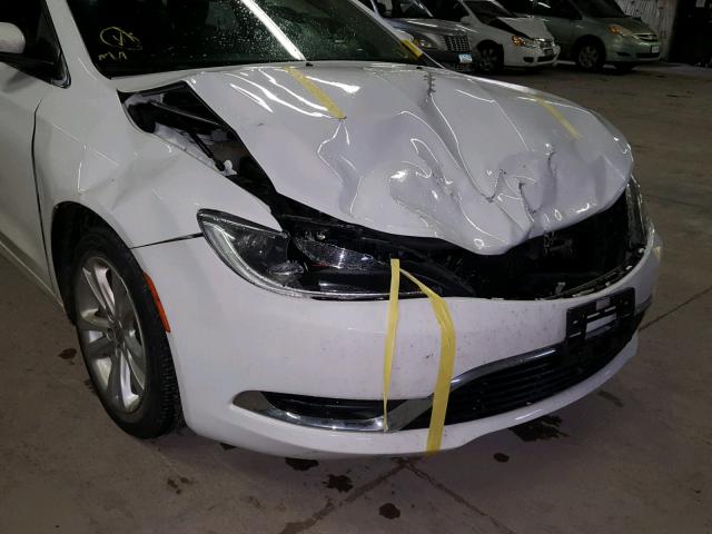 1C3CCCAB9FN743357 - 2015 CHRYSLER 200 LIMITE WHITE photo 9