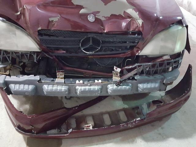 4JGAB54E21A268332 - 2001 MERCEDES-BENZ ML 320 BURGUNDY photo 9