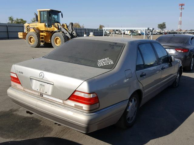 WDBGA43G7WA403213 - 1998 MERCEDES-BENZ S 420 BEIGE photo 4