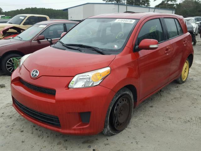 JTKKU10409J043999 - 2009 TOYOTA SCION XD RED photo 2