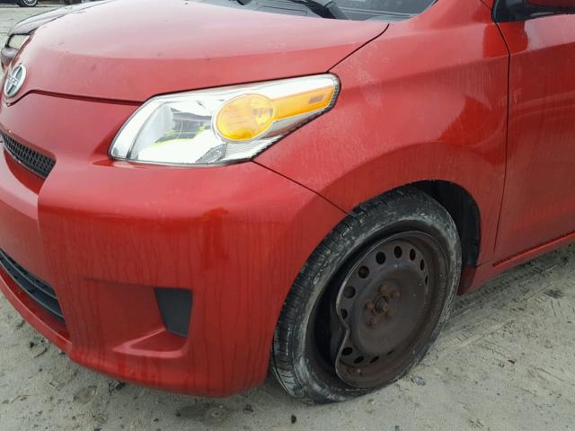 JTKKU10409J043999 - 2009 TOYOTA SCION XD RED photo 9