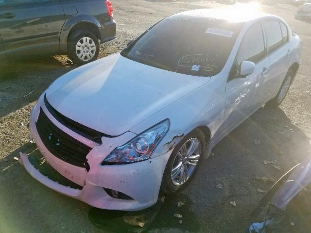 JN1CV6AR2DM356899 - 2013 INFINITI G37 WHITE photo 2