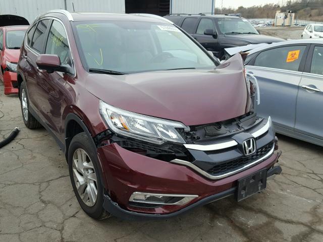 5J6RM4H77FL106113 - 2015 HONDA CR-V EXL MAROON photo 1