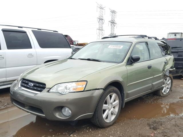 4S4BP61C377338957 - 2007 SUBARU LEGACY OUT GREEN photo 2