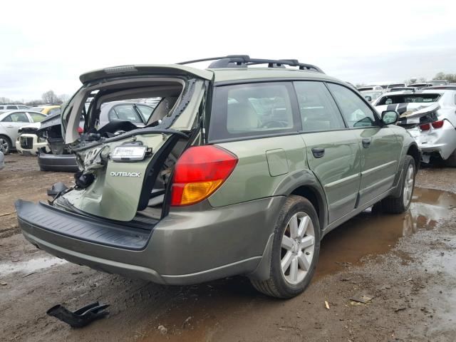 4S4BP61C377338957 - 2007 SUBARU LEGACY OUT GREEN photo 4