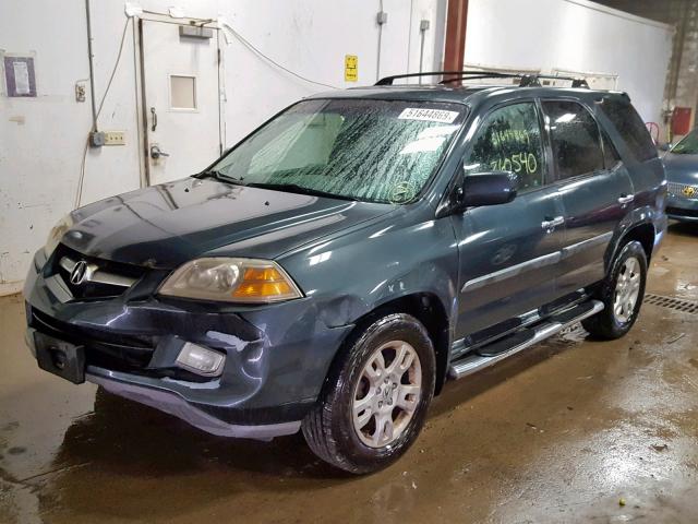 2HNYD18976H506827 - 2006 ACURA MDX TOURIN GRAY photo 2