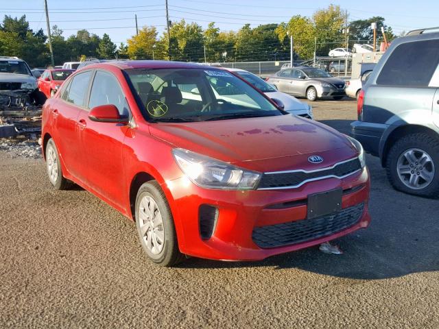 3KPA24AB1KE198345 - 2019 KIA RIO S RED photo 1