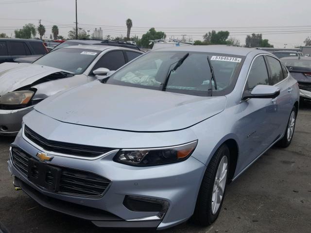 1G1ZF5SU3JF197904 - 2018 CHEVROLET MALIBU HYB BLUE photo 2