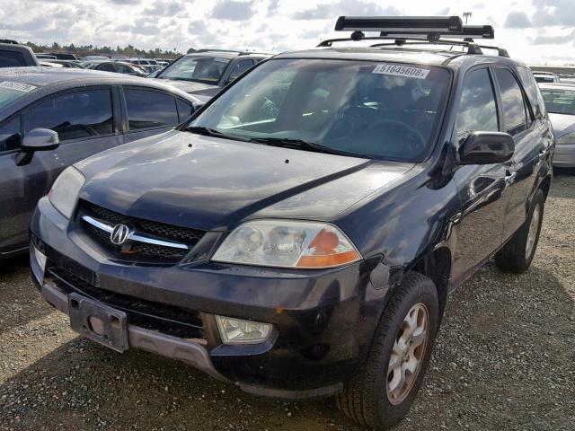 2HNYD18881H525760 - 2001 ACURA MDX TOURIN BLACK photo 2