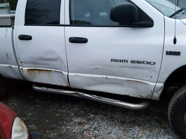 1D7KS28D06J141388 - 2006 DODGE RAM 2500 S WHITE photo 9