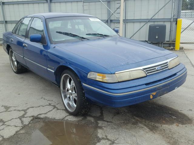 2FALP74W1PX141497 - 1993 FORD CROWN VICT BLUE photo 1